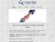 Tablet Screenshot of gestionycontrolasesores.com